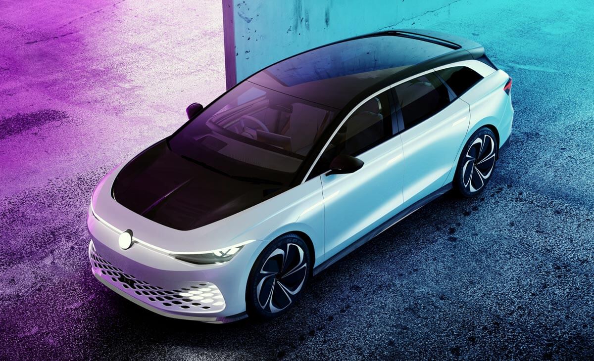 Concept Black White Electric Vehicle