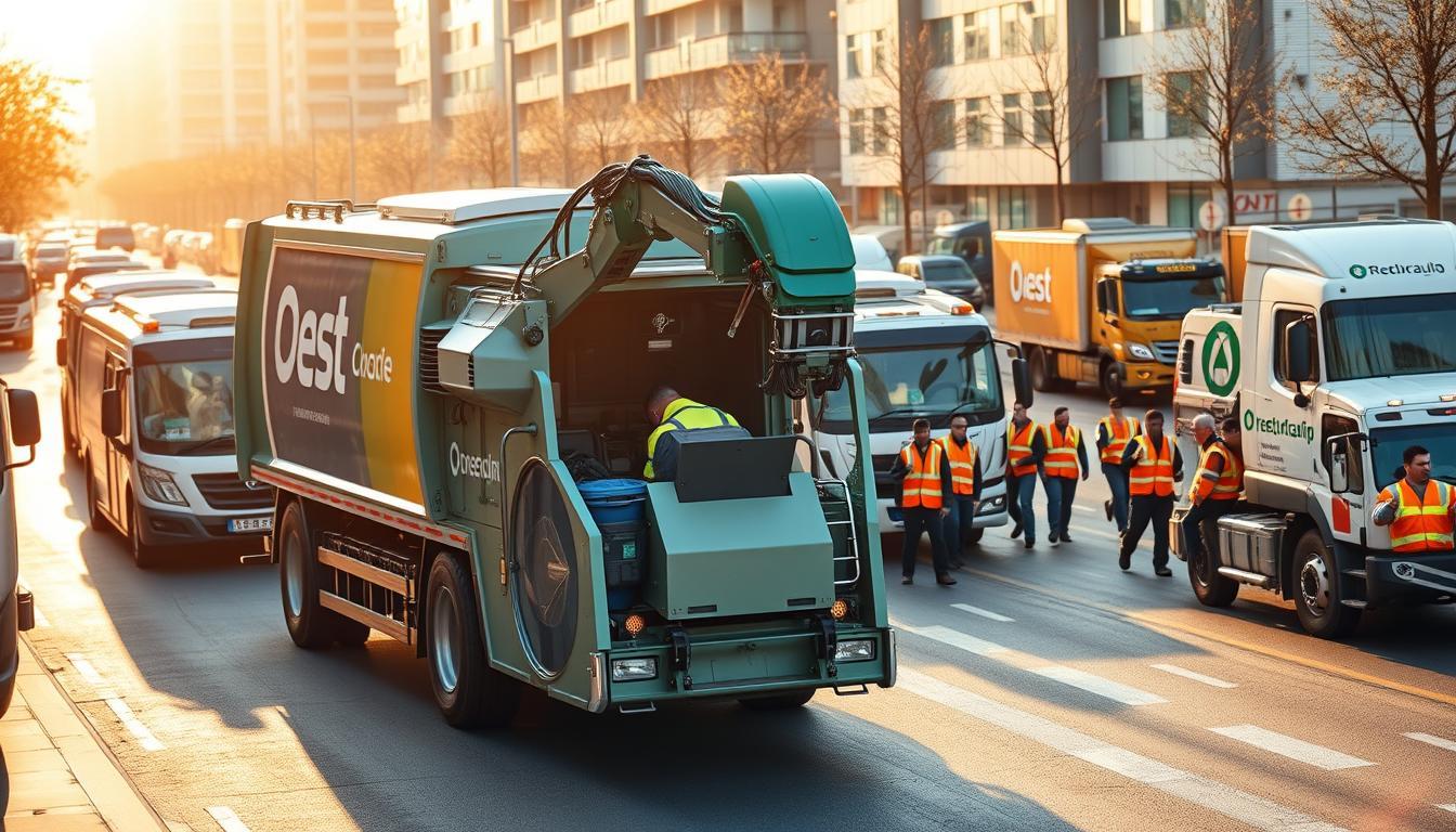 waste management vehicles